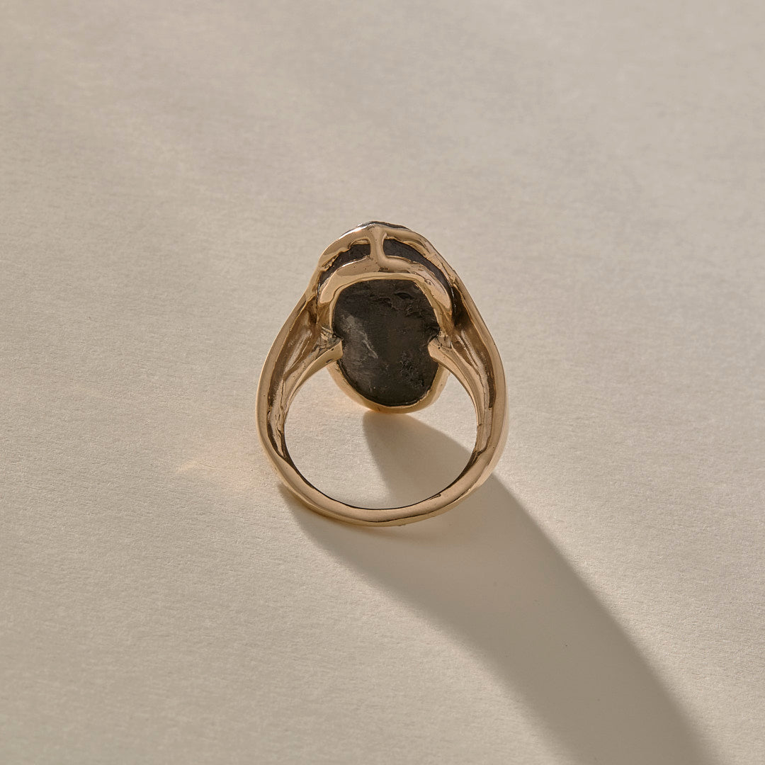 One Of A Kind | The Black Tourmaline Amulet Ring XIV