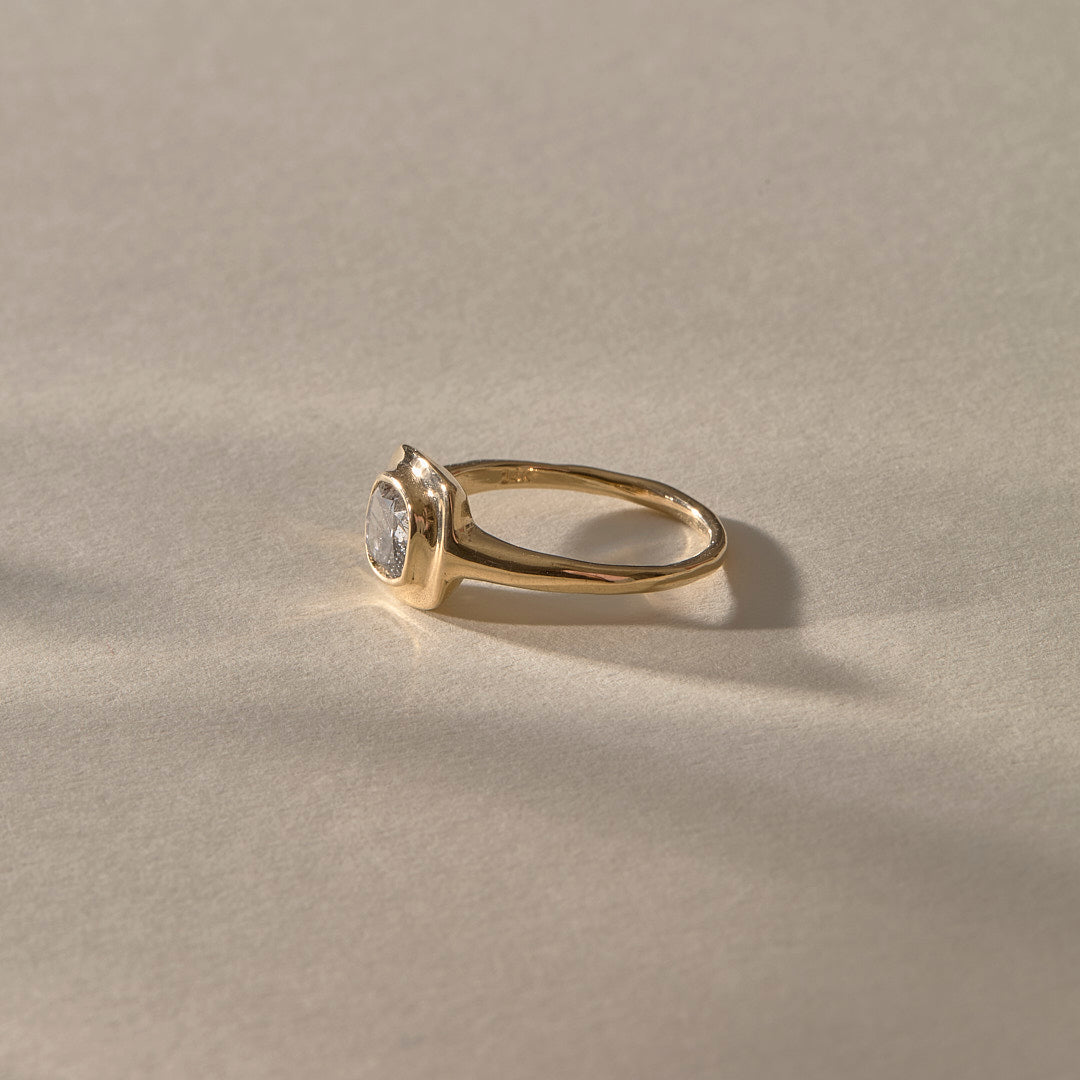 One Of A Kind | Cushion Cut Salt & Pepper Canadian Diamond Ring