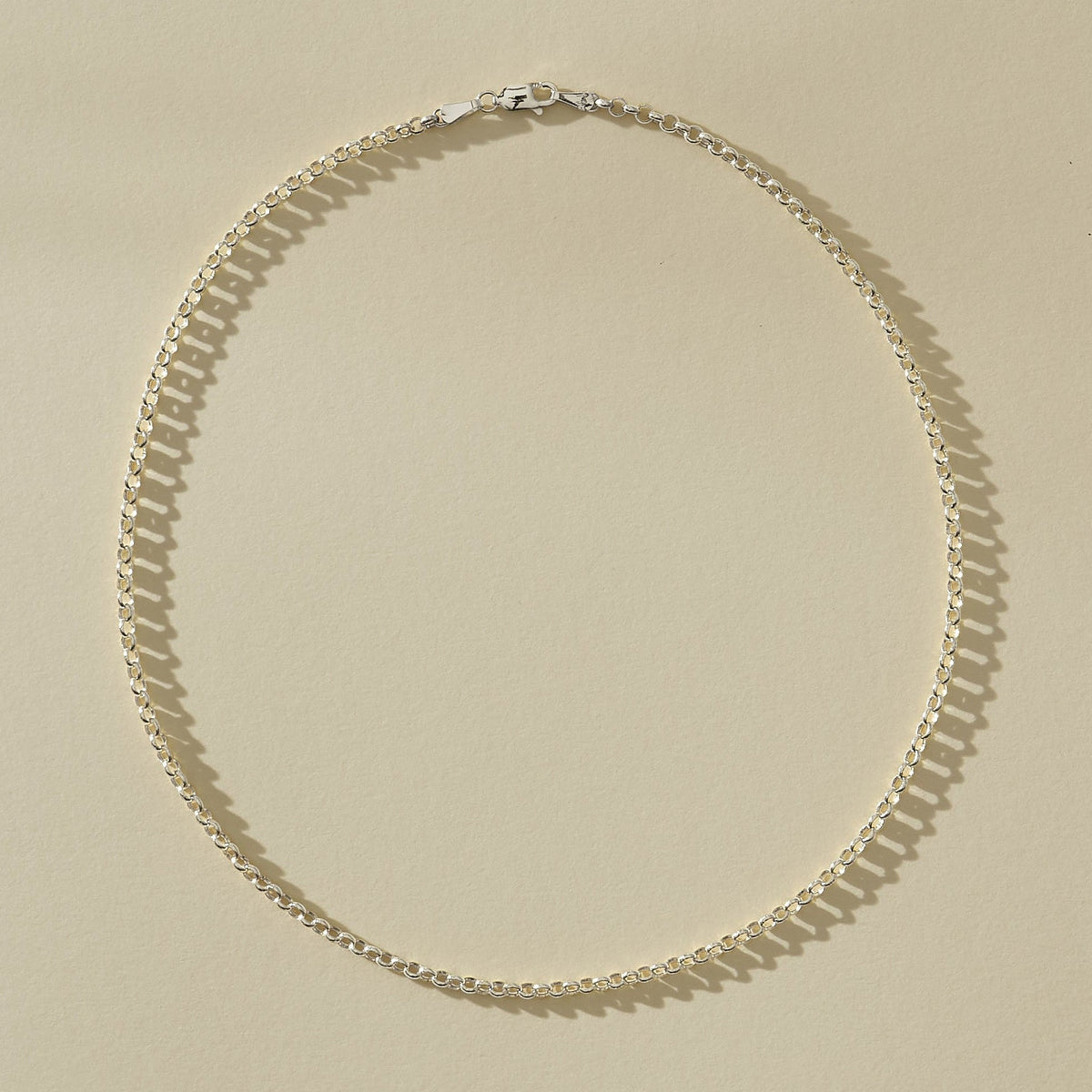 Eterna Rolo Chain Necklace | Silver