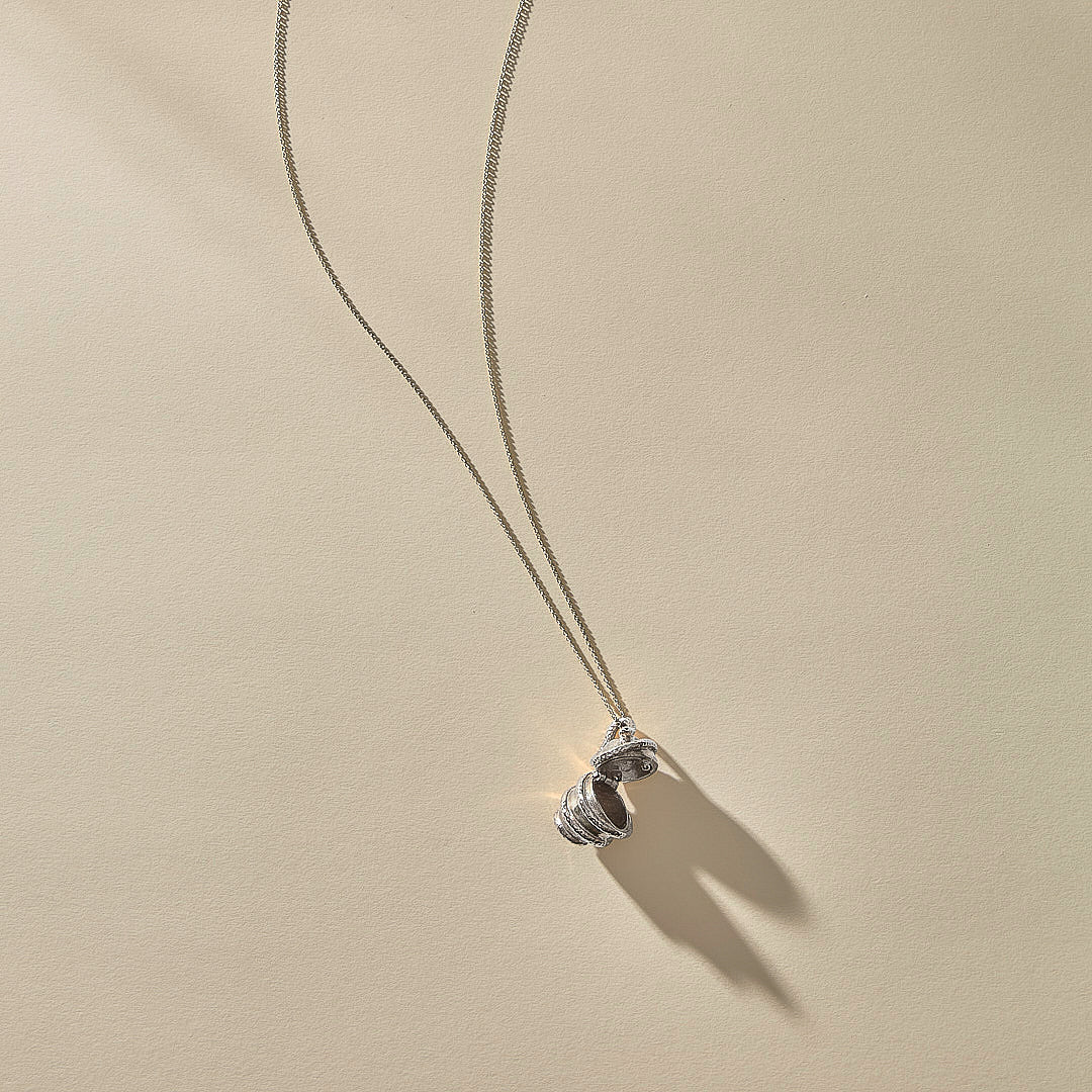 Orphic Egg Capsule Necklace | Gold