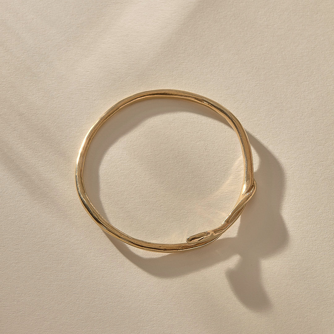 Serpent Bangle | Gold
