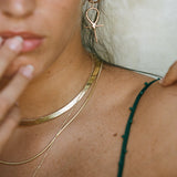 Fehu 4.5mm Herringbone Necklace | Gold