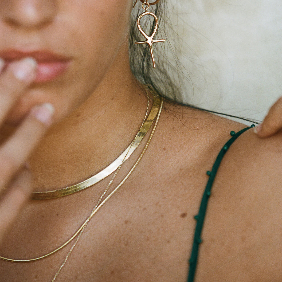 Fehu 4.5mm Herringbone Necklace | Silver