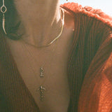 Mini Ma'at Charm Necklace | Silver