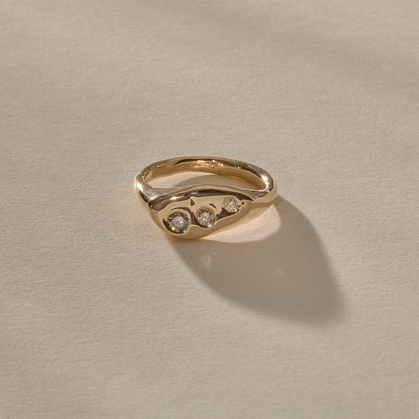 The Diamond Orion's Belt Ring