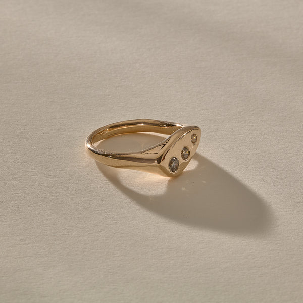 The Diamond Orion's Belt Ring