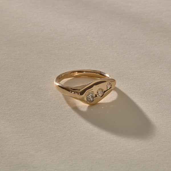 The Diamond Orion's Belt Ring