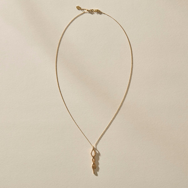 The Gold Serpent Charm Necklace