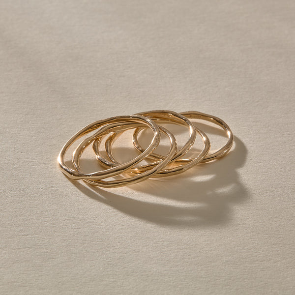 The Nova Gold Stacking Rings