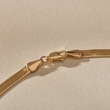 Fehu 4.5mm Herringbone Necklace | Gold