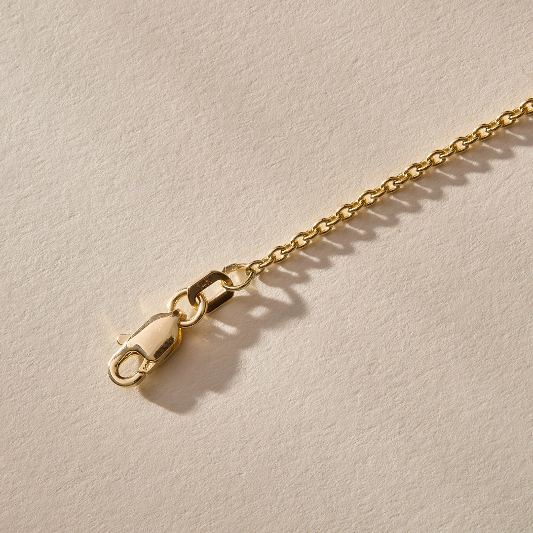 Round Cable Chain Necklace | Gold