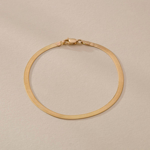 The Gold Fehu Herringbone Bracelet