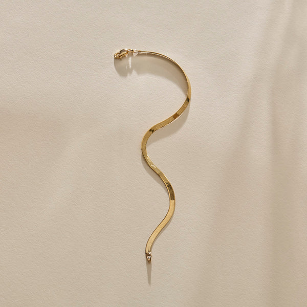 The Gold Fehu Herringbone Bracelet