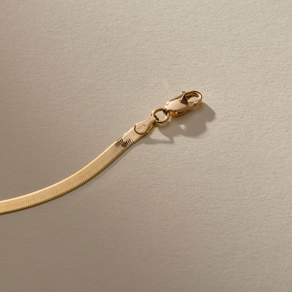 The Gold Fehu Herringbone Bracelet