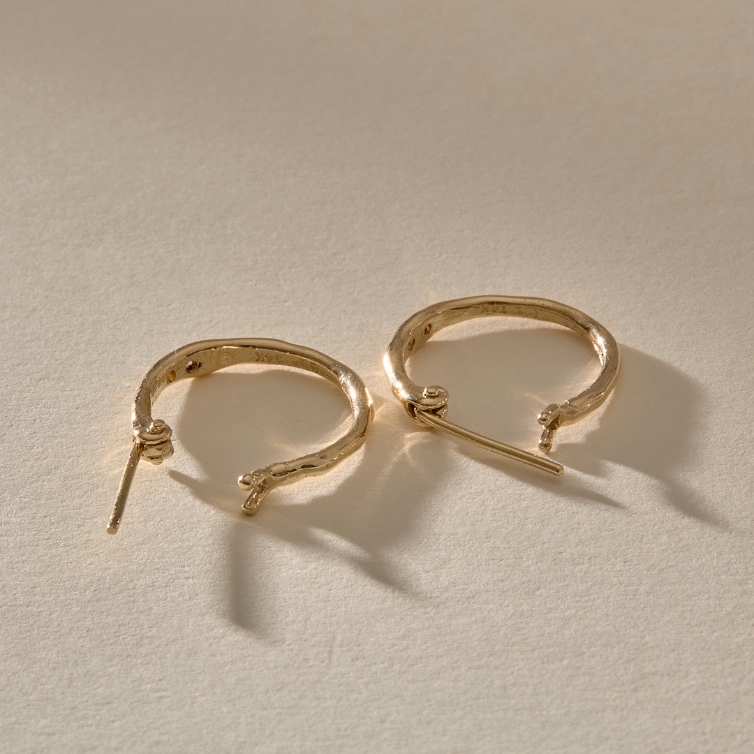 Vida Champagne Diamond Hoops