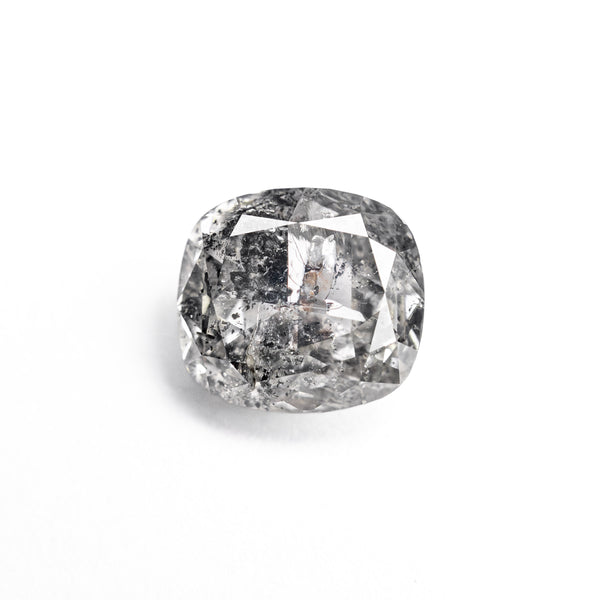 Cushion Cut Salt & Pepper Canadian Diamond Ring