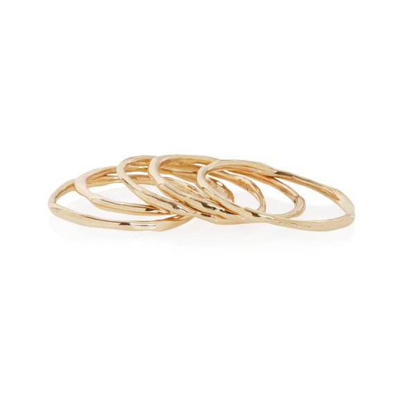 The Nova Gold Stacking Rings