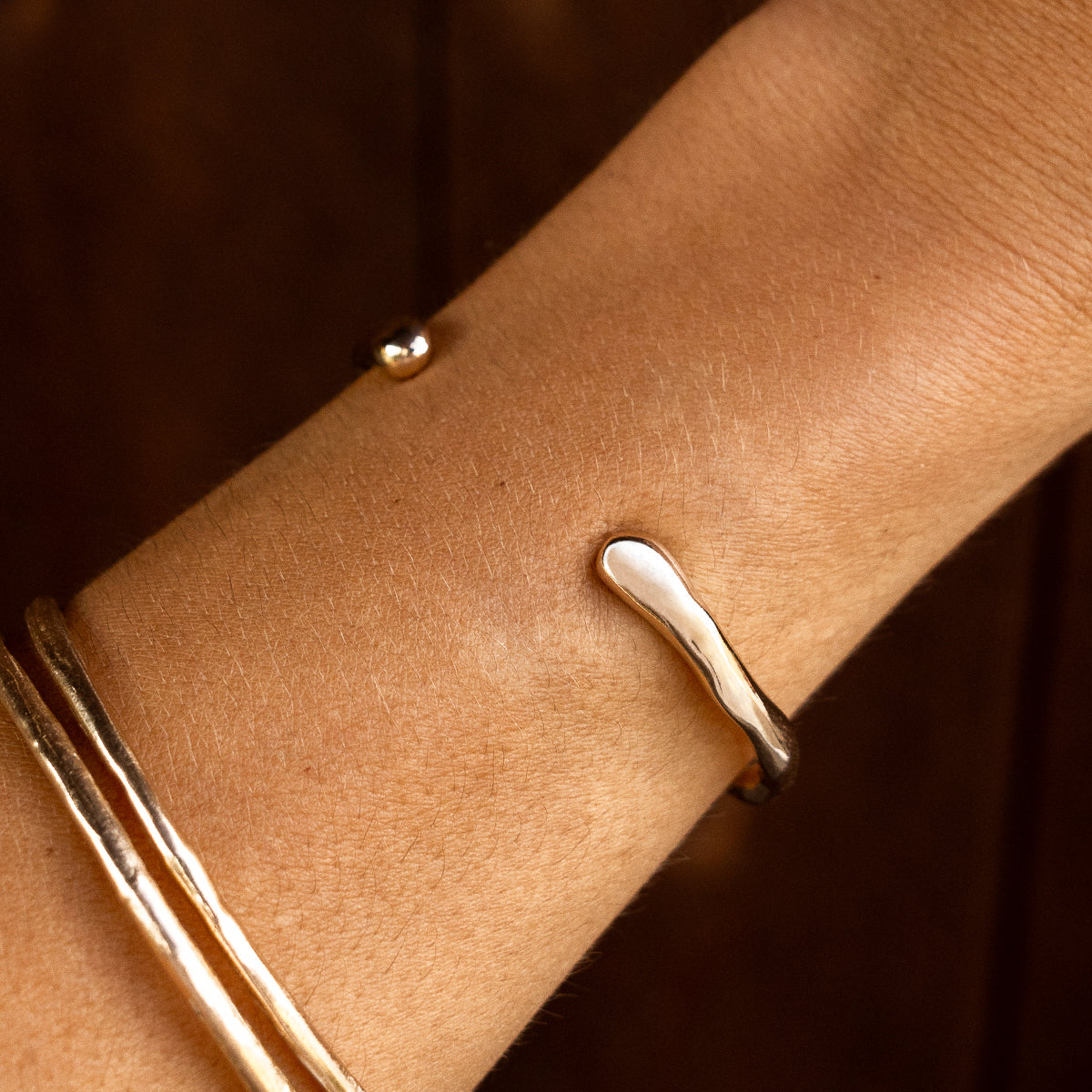 Bone Cuff | Gold