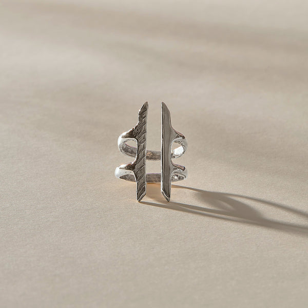 The Silver Akash Shield Ring