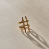 Akash Shield Ring | Gold