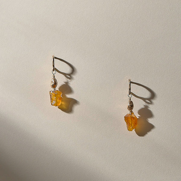 The Taiyō Amber Hoops