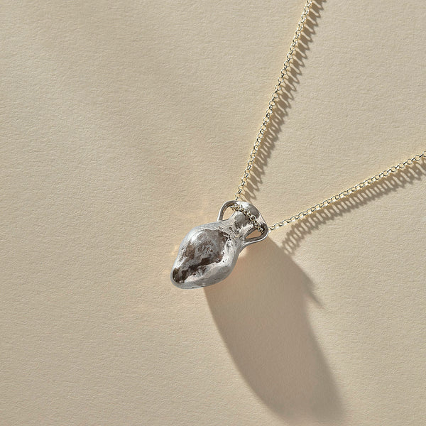 The Silver Amphora Necklace