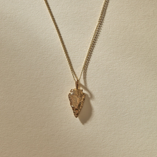 Arrowhead Necklace | Gold