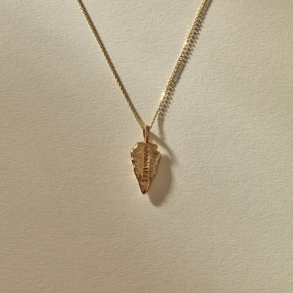 Arrowhead Necklace | Gold