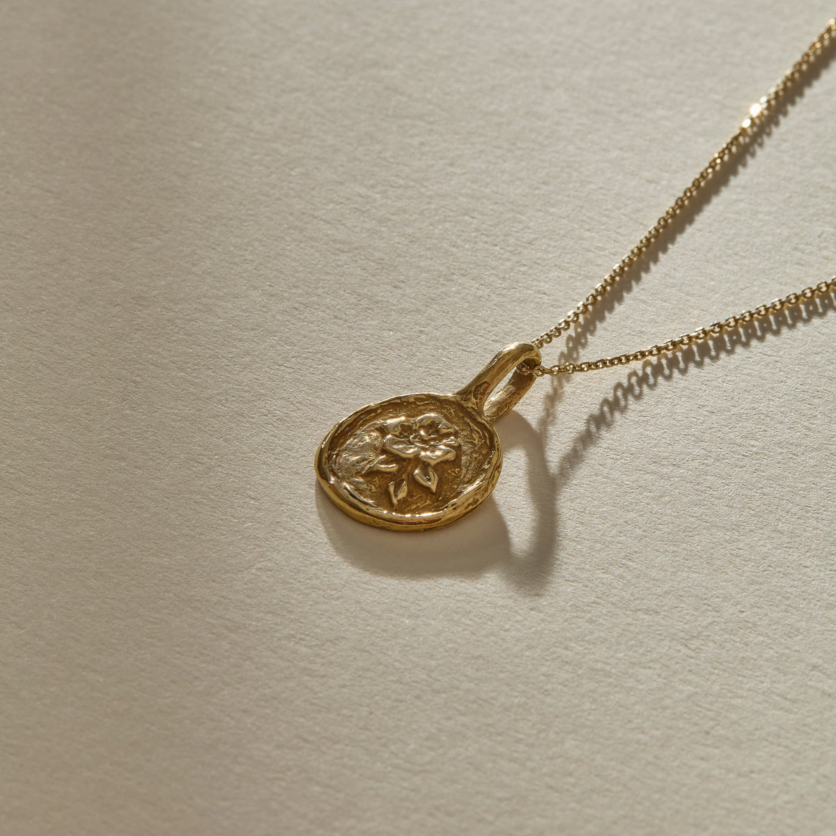 Wild Rose Necklace | Gold