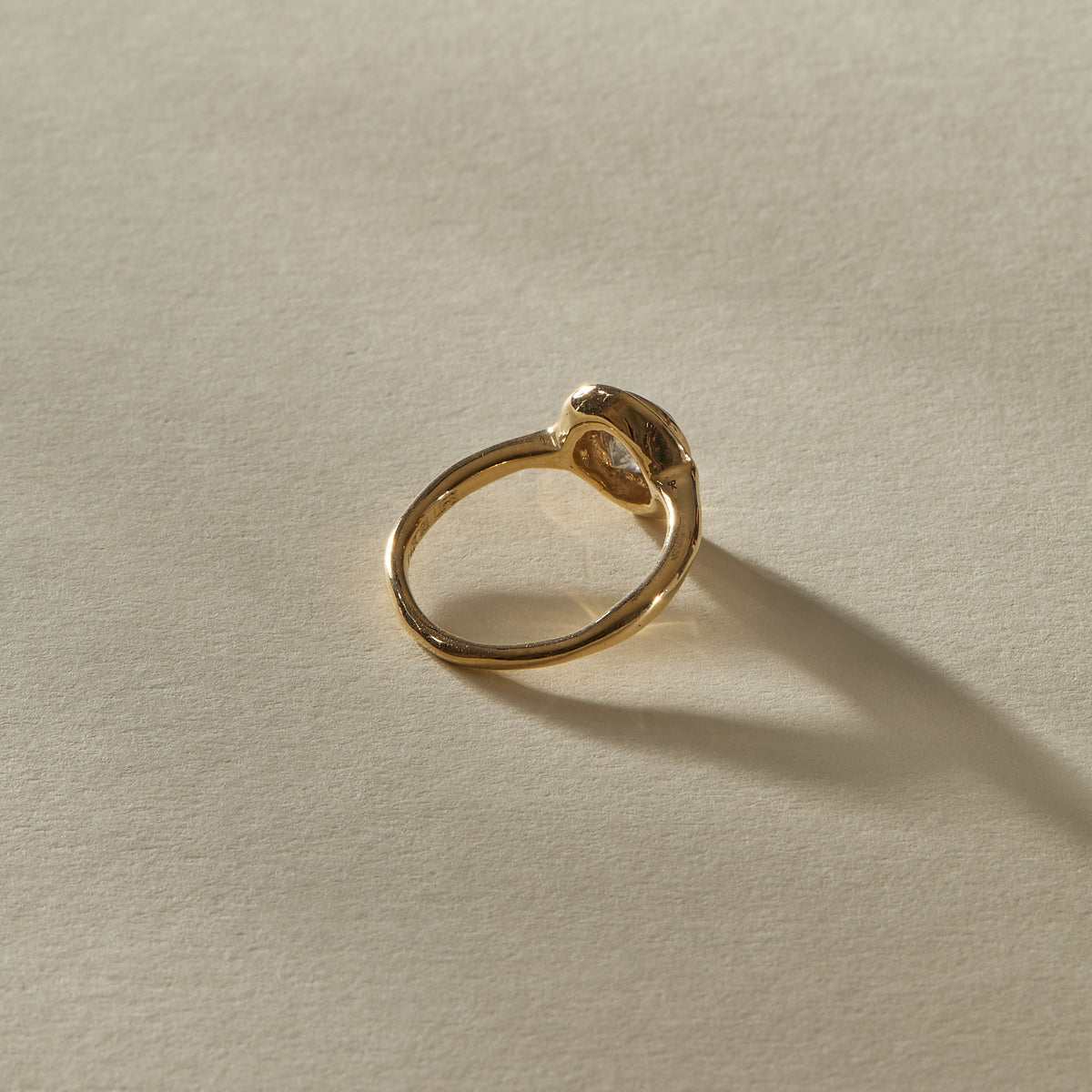 Nova Brilliant Cut Grey Salt & Pepper Diamond Ring | OOAK