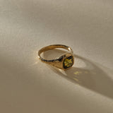 Green Tourmaline Signet I