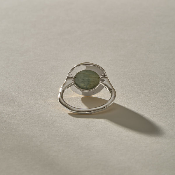 Reverie Jasper Amulet Ring II | Silver