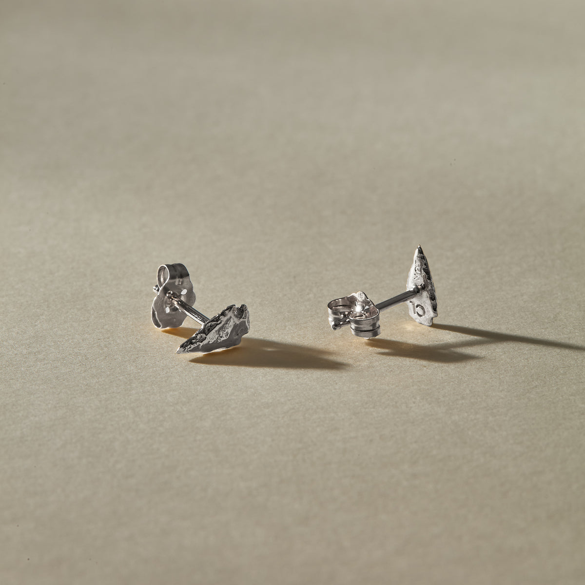 Arrowhead Stud Earrings | Silver