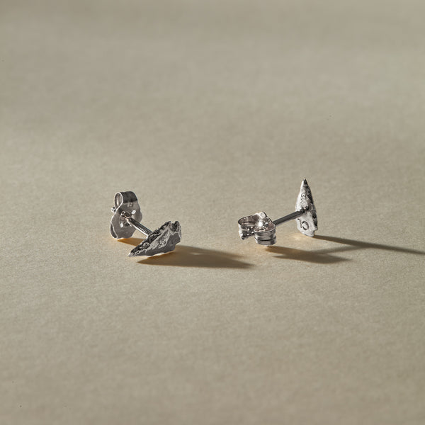 Arrowhead Stud Earrings | Silver