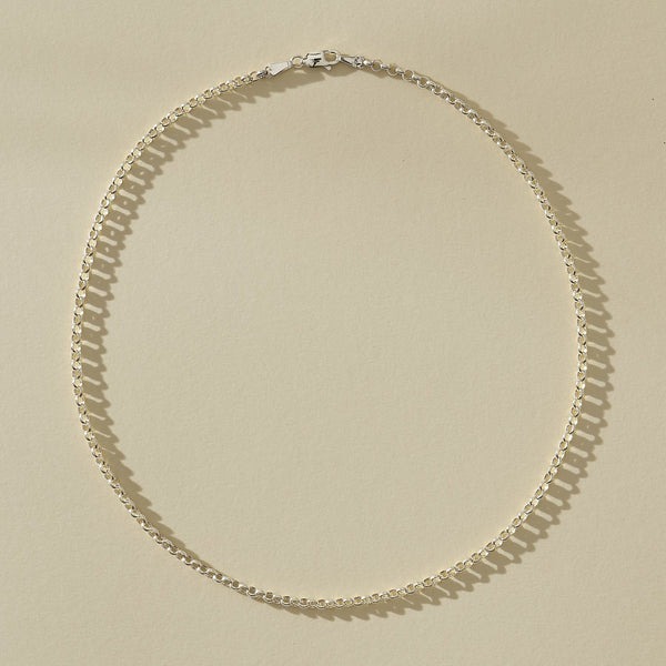 Eterna Rolo Chain Necklace | Silver