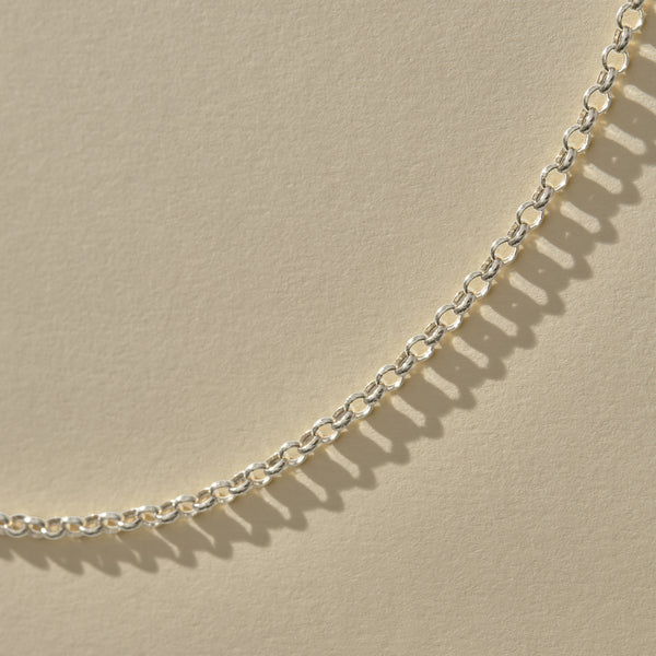 Eterna Rolo Chain Necklace | Silver