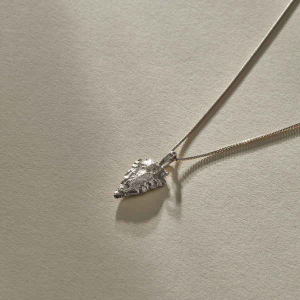 Arrowhead Necklace | Silver
