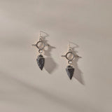 Earth Arrowhead Earrings | Bronze