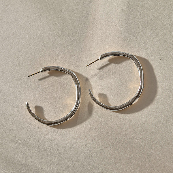 The Silver Gitana Hoops