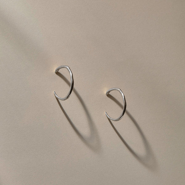The Silver Gitana Hoops