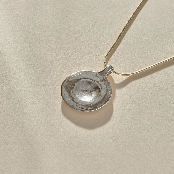 The Silver Heart of the Sun Necklace