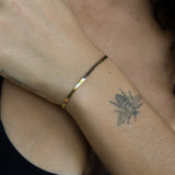 Fehu Herringbone Bracelet | Gold
