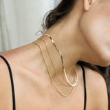 Jera Snake Chain Necklace | Silver