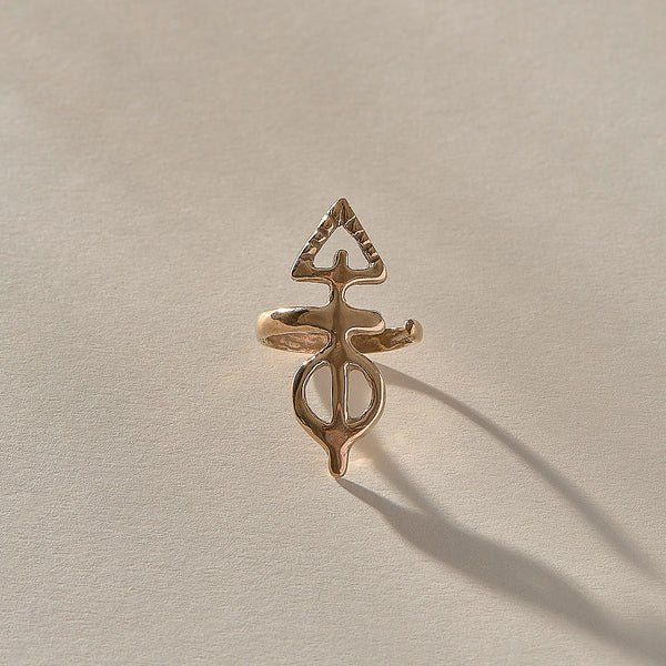 The Bronze Ma'at Elemental Ring