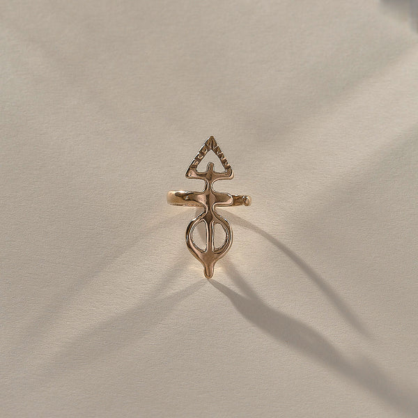 The Bronze Ma'at Elemental Ring