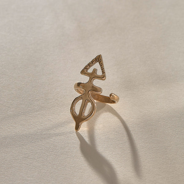 The Bronze Ma'at Elemental Ring