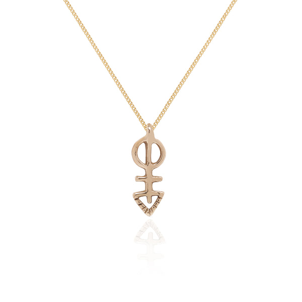 The Bronze Mini Ma'at Charm Necklace
