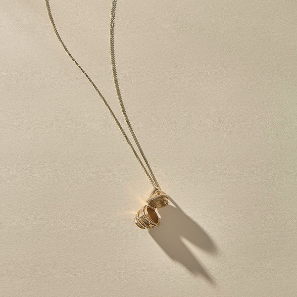 The Bronze Orphic Egg Capsule Necklace