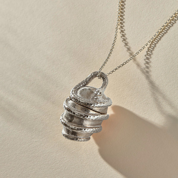 The Bronze Orphic Egg Capsule Necklace