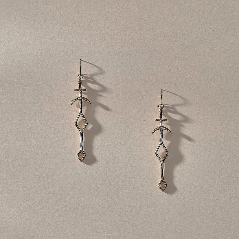 Panah Amulet Earrings | Silver